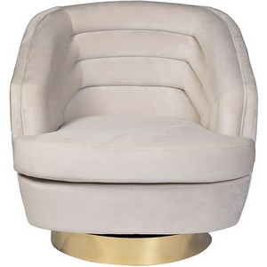 Изображение товара Кресло вращающееся, велюр кремовый 90*88*84см Garda Decor арт.87YY-19388 CRE