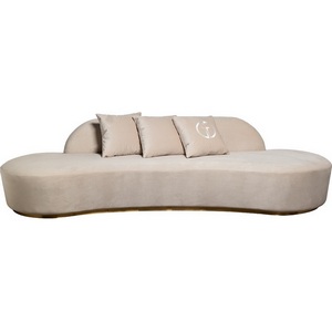 Изображение товара Диван Lea трехместный, велюр кремовый 290*112*75см Garda Decor арт.87YY-DIV2262