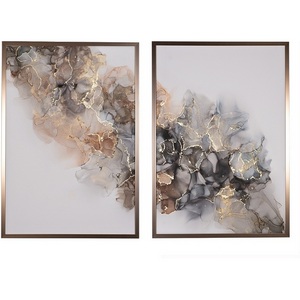 Изображение товара Постеры "Мрамор. Диптих-3" (2шт)х70х100см,багет латунь, с поталью Garda Decor 89VOR-MARBLE7/2