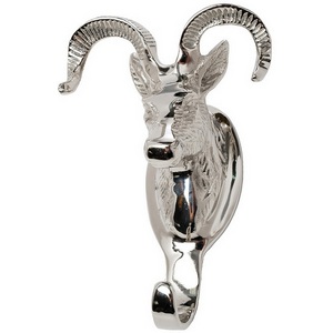 Изображение товара 94PR-22500 Крючок настенный "Муфлон" цвет хром 23*15*10см Garda Decor