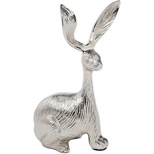 Изображение товара Статуэтка "Кролик" цвет хром 16х11х30 см Garda Decor 94PR-15736