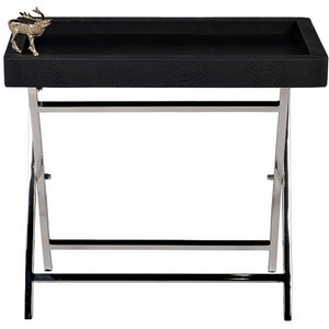 Изображение товара Стол сервировочный нерж.сталь 46*26*46см Garda Decor 95IM-16781 (прямоугольная столешница, 4 ножки)