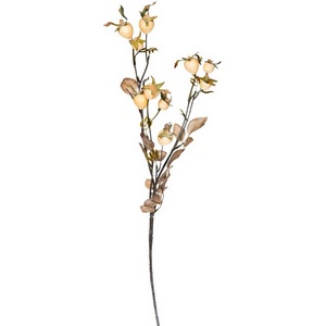 Изображение товара Ветка с плодами шиповника 74 см (24) Garda Decor 9F78731-WH