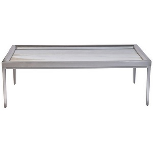 Изображение товара Журнальный стол Garda Decor ART-4514CF-STOL/ZH (Хром/Хром) (прямоугольная столешница, 4 ножки)