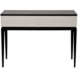 Изображение товара Консольный стол Garda Decor GD-00001 (Черный, Белый) (прямоугольная столешница, 4 ножки)
