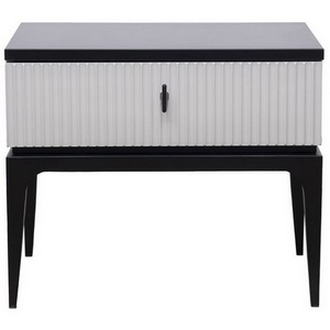 Изображение товара Тумба прикроватная Garda Decor GD-00004 (Черный/Черный,Белый)