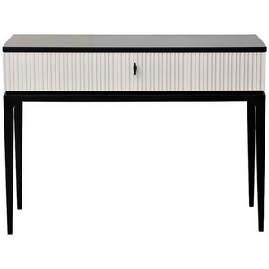 Изображение товара Консольный стол с ящиком Garda Decor GD-00006 (Черный, Белый) (прямоугольная столешница, 4 ножки)