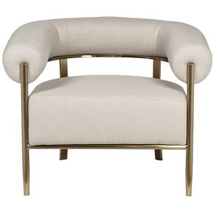 Изображение товара GY-08842 Кресло серое/матовое золото 95,5*82*77см Garda Decor