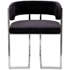 Изображение товара GY-18504 Стул велюр черный/матовый хром 60*55*73см Garda Decor