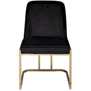 Изображение товара GY-83650 Стул велюр черный/золото 54*56*89см Garda Decor
