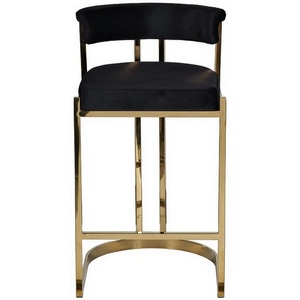 Изображение товара Барный стул Garda Decor GY-B8216GOLD-BL (Золото/Черный)