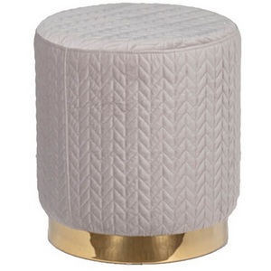 Изображение товара Пуфик Garda Decor GY-BEN8143GOLD-LG (Золото/Светло-серый)