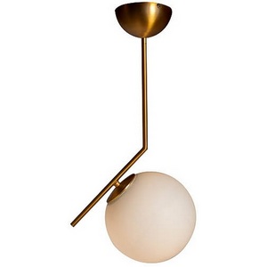 Изображение товара Потолочная люстра на штанге Garda Decor K2GP-825BR-S в форме шара