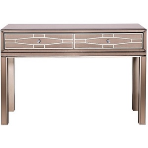 Изображение товара Консоль зеркальная, 2 ящика 120*42*80см Garda Decor KFG038 (прямоугольная столешница, 4 ножки)