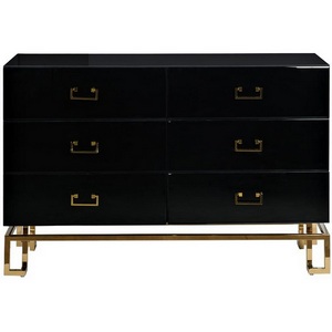 Изображение товара Комод Garda Decor KFG057 (Золото/Черный)