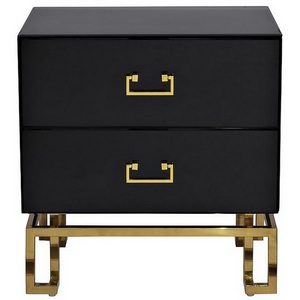 Изображение товара Тумба прикроватная Garda Decor KFG059 (Золото/Черный)
