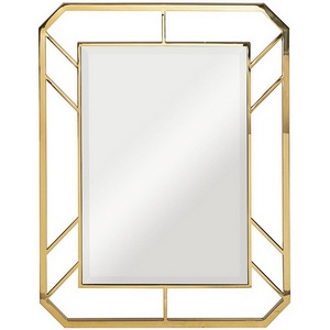 Изображение товара Зеркало прямоугольное в метал. раме цвет золото 71*91*2см Garda Decor арт.KFG081