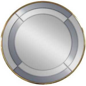 Изображение товара Зеркало в двухцветной зеркальной раме/золото d91 см Garda Decor KFG091