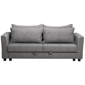 Изображение товара Диван Garda Decor MARCO 2K-СЕРЫЙ-Flona SER+Buta SER+Colton032-SER (Черный/Темно-серый)