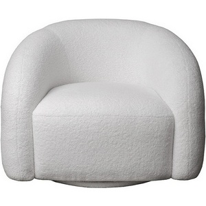 Изображение товара Кресло Monblan поворотное букле белое Hush000 93*90*70см Garda Decor арт.MONBLAN-K-HUSH000