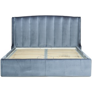 Изображение товара Кровать Odry c подъем.мех.вельвет синий Velv SIN 186*220*120 Garda Decor