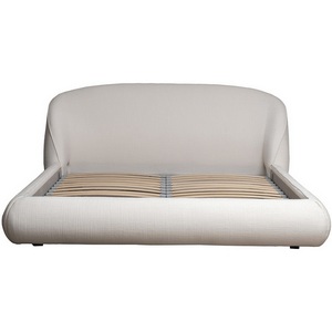 Изображение товара Кровать Palazzo без мех.рогожка св.бежевая Norton SVBEG 198*240*90см Garda Decor