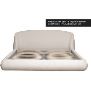 Изображение товара Кровать Palazzo 180 без мех.шенилл экрю Natur Ecru 215*240*90см Garda Decor
