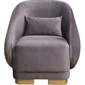 Изображение товара Кресло Palazzo серое Ром504+Ром504 81*81*79см Garda Decor арт.PALAZZO-K-ROM504