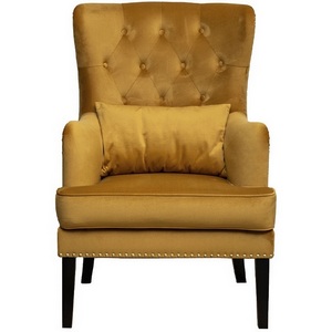 Изображение товара Кресло Garda Decor RIMINI-Colt022 (Черный/Горчичный)