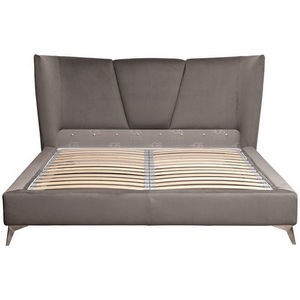 Изображение товара Кровать Garda Decor Siena2К-160-Colt017 (Серый/Темно-серый)