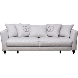 Изображение товара Диван Sorrento(K) 230M трехм.раск c кантом,рогожка св.беж Santo1902-SECRU+Nev83 230*101*86 Garda Decor арт.SORRENTO(K)-230M-3K-Santo1902-SECRU+Nev83