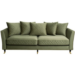 Изображение товара Диван Sorrento 220 трехмест., велюр оливковый Colt1002-OLIV 220*101*88см Garda Decor
