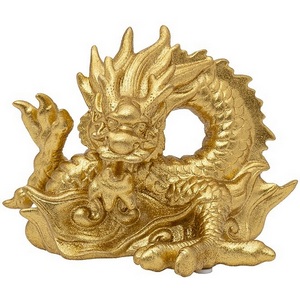 Изображение товара Статуэтка "Дракон-2" цвет золото 15х11х11 см Garda Decor TB1115