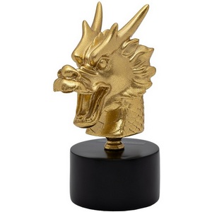Изображение товара Статуэтка "Голова дракона" цвет золото 10х8х17 см Garda Decor TB1710