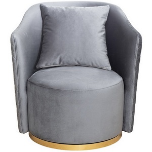 Изображение товара Кресло Verona вращающееся, велюр ,бирюзовый Colt1004-BIRUZ/золото 70*77*80см Garda Decor