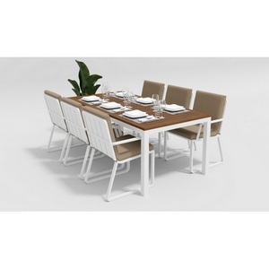 Изображение товара Обеденная группа Gardenini Bella (Алюминий,Ткань/Белый,Бежевый) DBLL.020220.C1