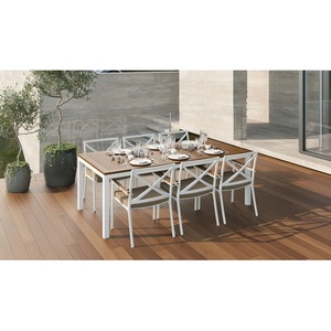 Изображение товара Обеденная группа Gardenini Bella (Алюминий,Ткань/Белый,Бежевый) DBLL.020220.C3