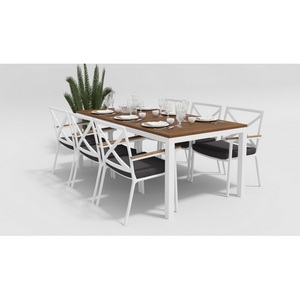 Изображение товара Обеденная группа Gardenini Bella (Алюминий,Ткань/Белый,Антрацит) DBLL.020520.C3