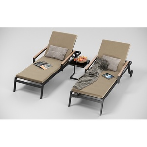 Изображение товара Шезлонг Gardenini Sogno S (Алюминий,Ткань/Темно-серый,Бежевый) SSGNS.010200.N3
