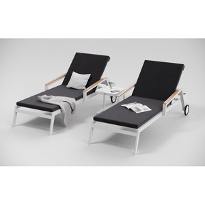 Изображение товара Шезлонг Gardenini Sogno S (Алюминий,Ткань/Белый,Антрацит) SSGNS.020500.N3