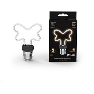 Изображение товара Лампочка светодиодная филаментная E27 4W Gauss 1001802104