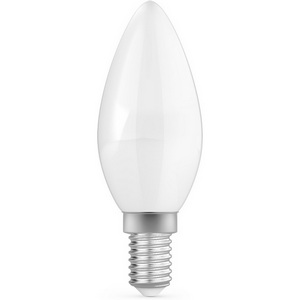 Изображение товара Лампочка светодиодная филаментная Gauss Filament 1035125 Свеча 4,5W 400lm 4100К Е14 milky LED