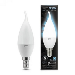 Изображение товара Лампочка tailed E14 9.5W 4100K 1/10/50 Gauss 104101210