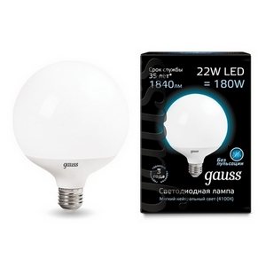 Изображение товара Лампочка E27 22W 4100K 1/24 Gauss 105102222