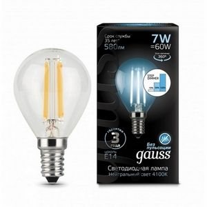 Изображение товара Лампочка светодиодная филаментная Gauss Filament 105801207-S