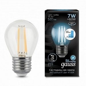 Изображение товара Лампочка светодиодная филаментная Gauss Filament 105802207-S