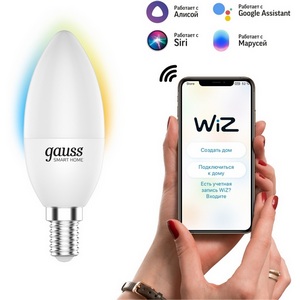Изображение товара Лампочка светодиодная диммируемая с управлением со смартфона Gauss Smart Home 1110112