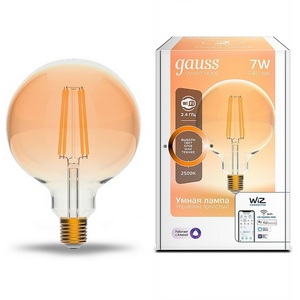 Изображение товара Лампочка светодиодная филаментная диммируемая с управлением со смартфона Gauss Smart Home 1320112