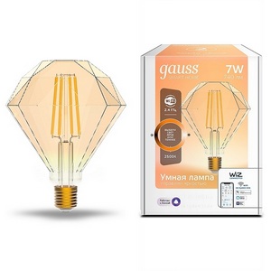 Изображение товара Лампочка светодиодная филаментная диммируемая с управлением со смартфона Gauss Smart Home 1350112
