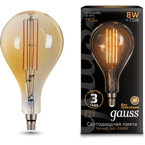 Изображение товара Лампочка светодиодная филаментная Gauss 149802008